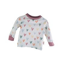 Langarmshirt Feinripp Herzen