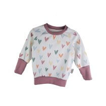 Pullover Feinripp Herzen