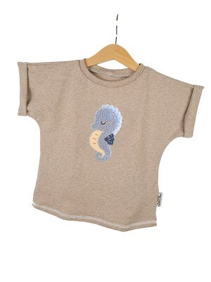 Shirty Seepferdchen-Patch sand