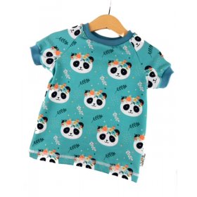 T-Shirt Panda petrol