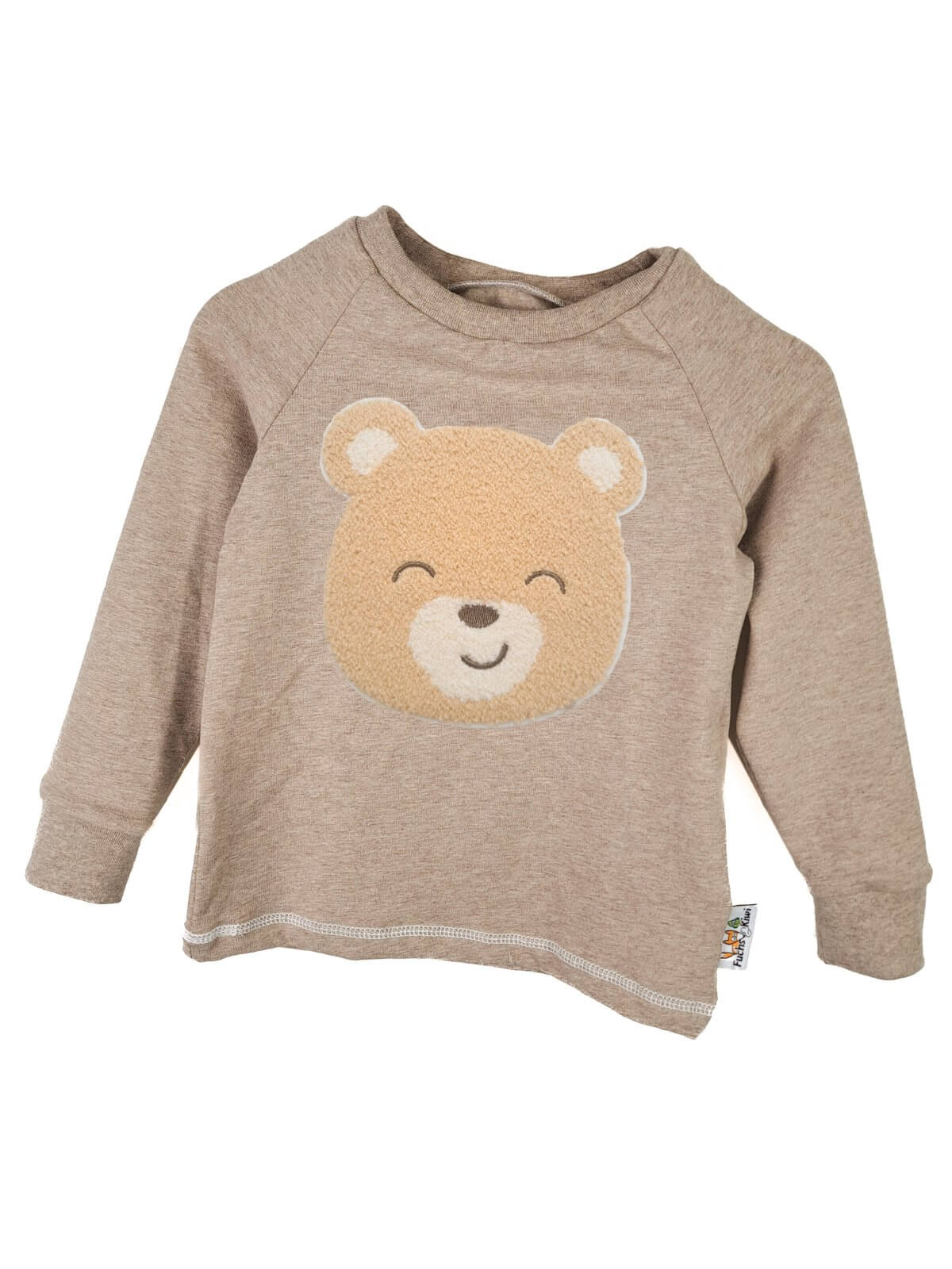 Langarmshirt Teddy-Patch sand