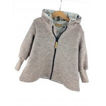 Walkmantel Walk sand meliert mit FlyingWhale sand 122/128