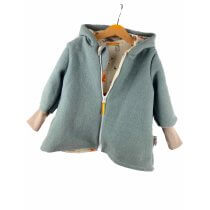 Walkmantel mint mit Fuchs & Reh