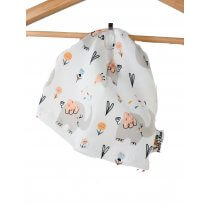 Beanie Lieblingselefant 46-48 gefüttert mit Teddyfell