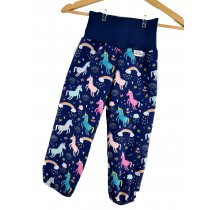 Softshellhose Einhörner dunkelblau