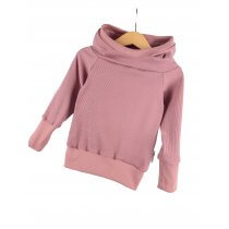 Hoodie Feinripp altrosa