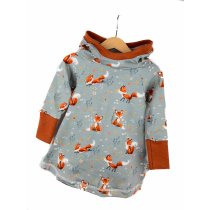 Hoodiekleid Fuchsi grau