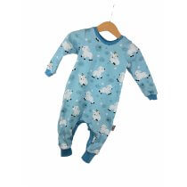 Einteiler Schäfchen blau