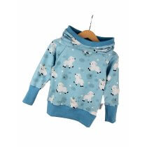Hoodie Schäfchen blau