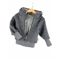 Walkjacke grau meliert