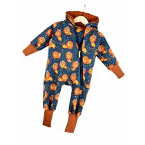 Softshelloverall Softshell Löwe blau 92/98