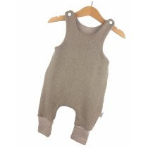 Strampler Feinstrick beige