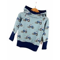 Hoodie Traktoren blau