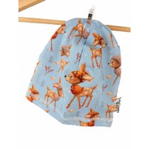 Beanie Winterreh blau