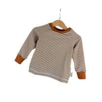 Langarmshirt Streifen karamell