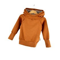 Hoodie Streifen karamell