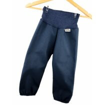 Softshellhose dunkelblau meliert