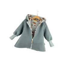 Walkmantel mint mit Fuchsi pistazie