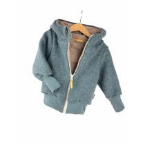 Walkjacke mint meliert mit sand meliert