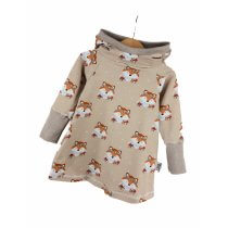 Hoodiekleid Fuchsi sand