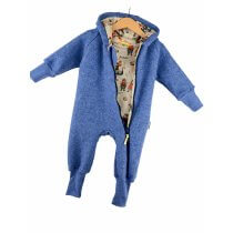 Walkoverall rauchblau meliert mit Wikinger sand