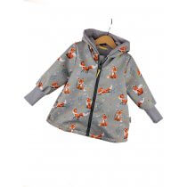 Softshellmantel Fuchsi grau