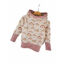 Hoodie Regenbogenliebe rosa