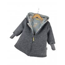 Walkmantel grau meliert mit Koala altmint