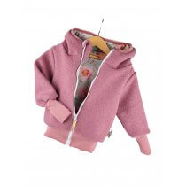 Walkjacke altrosa mit Rosenzauber mint