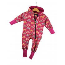 Softshelloverall Regenbogen beere