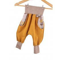 Individuell Sweat Pumphose senfgelb meliert mit tierische Luftfahrt