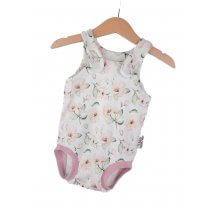 Sommerstrampler Feinripp Blümchen 74/80