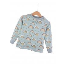 Langarmkleid Regenbogenliebe mint 74/80