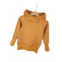 Hoodie Feinripp curry