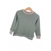 Langarmshirt Feinripp altmint 62/68