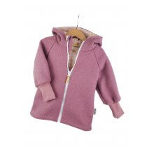 Walkjacke altrosa mit Blümchen altrosa