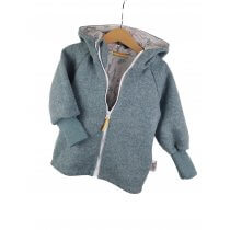 Walkjacke mint meliert mit Qualli