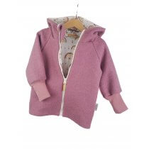 Walkjacke altrosa mit Regenbogenliebe rosa