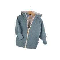 Walkjacke Walk mint meliert mit Bagger creme 86/92