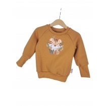 Pullover Wild Tiger Patch Waffeljersey curry