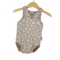 Sommerstrampler Musselin Leo sand