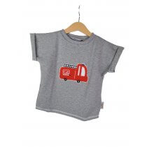 Shirty Feuerwehr-Patch grau