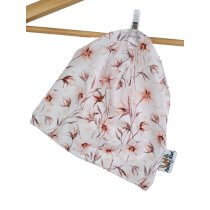 Beanie Flowerlove 50-54 doppellagig