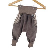 Individuell Pumphose Cord schokobraun 80/86