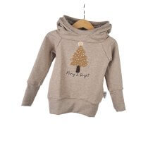 Hoodie Weihnachtsbaum-Patch sand
