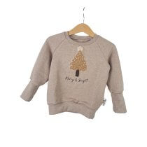 Pullover Weihnachtsbaum-Patch sand