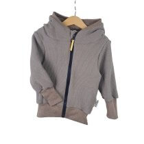Sweatjacke Grobstrick braun 110/116