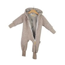 Walkoverall sand meliert mit Pinguine sand