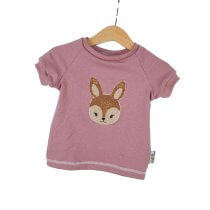 T-Shirt Reh-Patch rosa 74/80