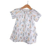 Kurzarmkleid Musselin Streublumen 86/92